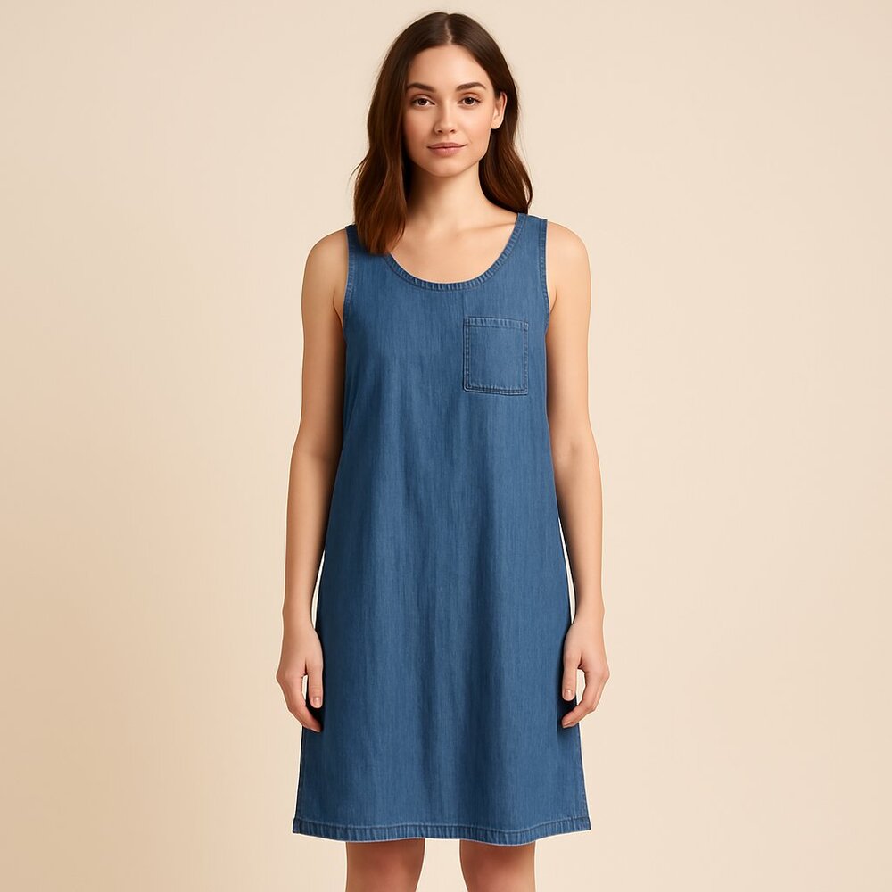 Forever 21‎ Denim Sleeveless Shift Dress